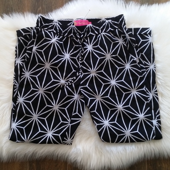 Margaret Josephs Pants - B2G1 Margaret Josephs Black/White Geometric Pants